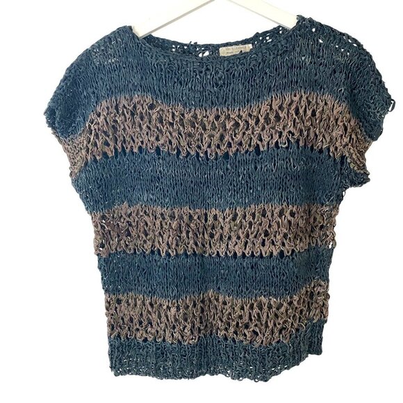 IMZ 100% Leather Sweater Made in Turkey Sz M-L Designer Luxury Modern City - Picture 1 of 6